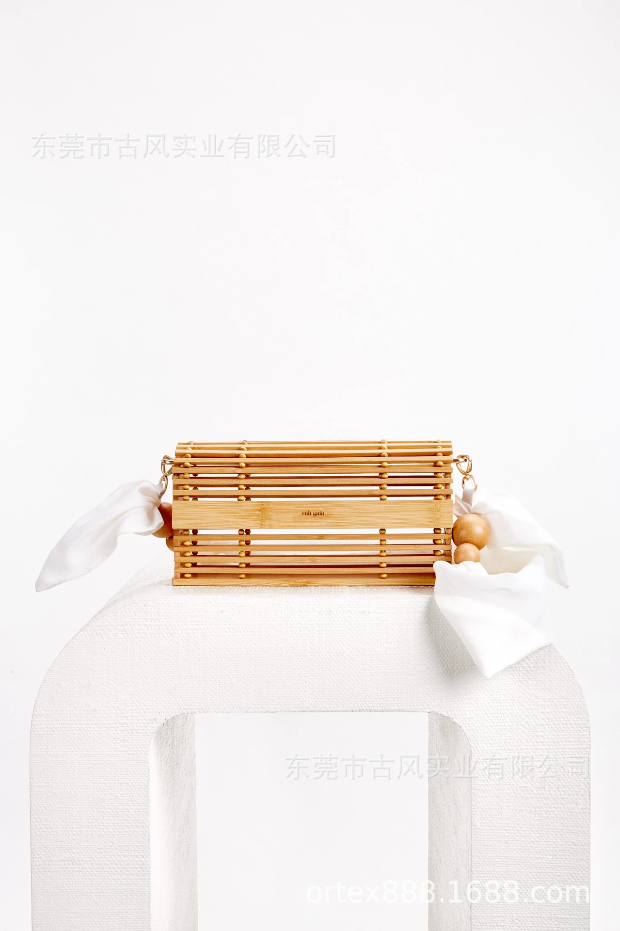 Antique Style New Ins Rattan Bag Light Luxury Woven Bag Straw Bag Holiday Portable Shoulder Bag Bamboo Basket Bag Female