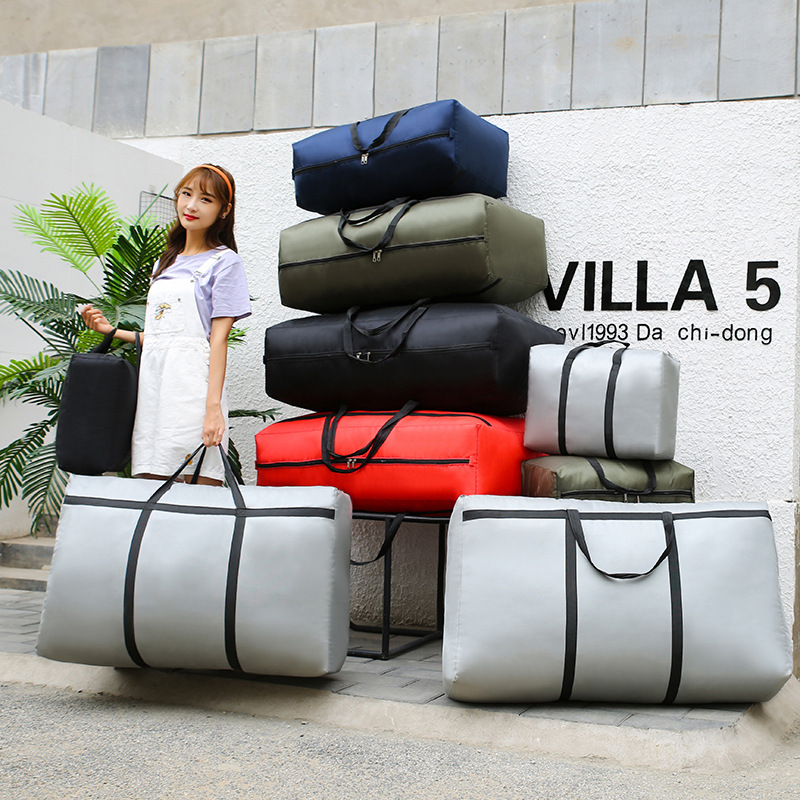 Bag Thick Waterproof Oxford Cloth Luggage Bag Large Capacity Quilt Storage Box Clothes Organizing Folders Woven Bag