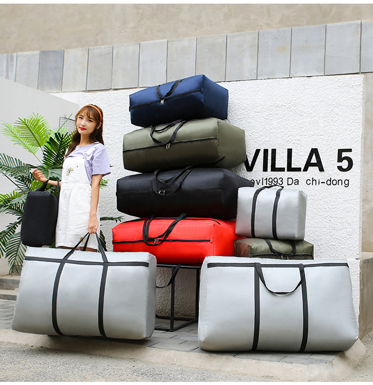 Bag Thick Waterproof Oxford Cloth Luggage Bag Large Capacity Quilt Storage Box Clothes Organizing Folders Woven Bag