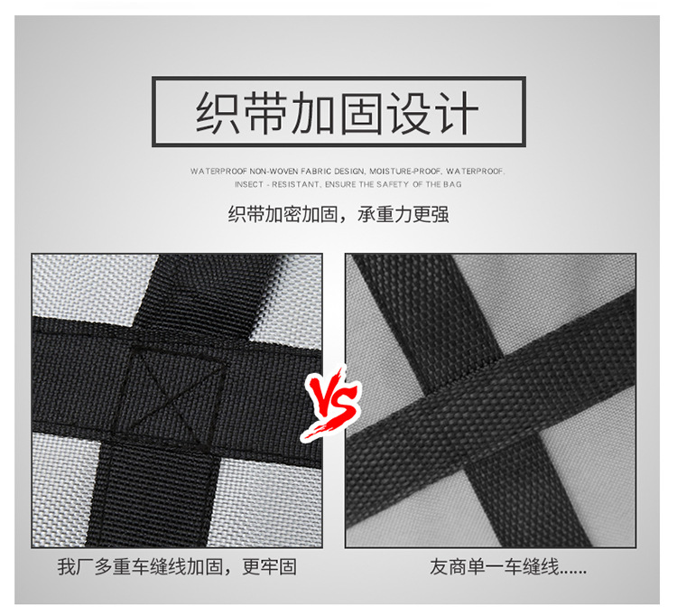 Bag Thick Waterproof Oxford Cloth Luggage Bag Large Capacity Quilt Storage Box Clothes Organizing Folders Woven Bag