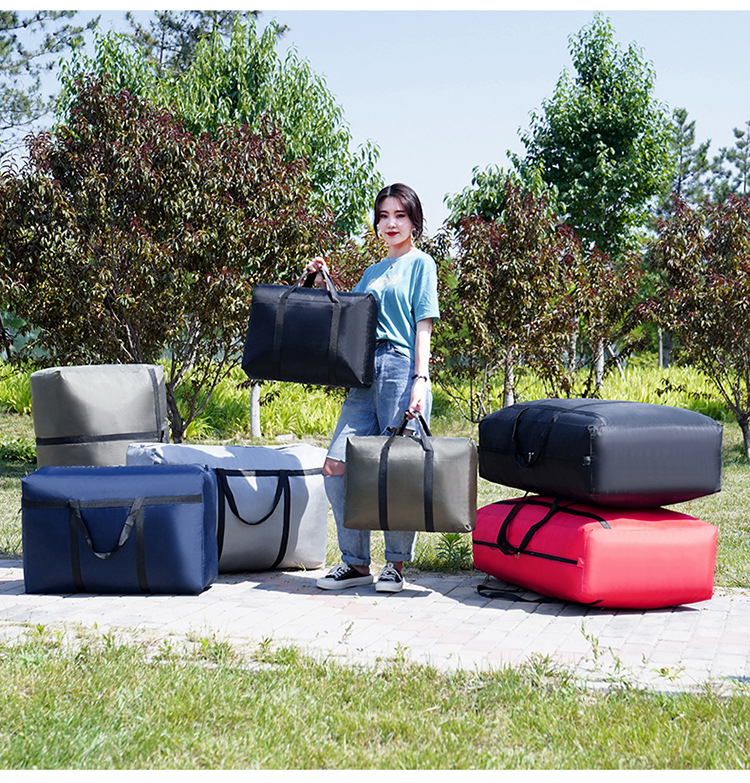 Bag Thick Waterproof Oxford Cloth Luggage Bag Large Capacity Quilt Storage Box Clothes Organizing Folders Woven Bag