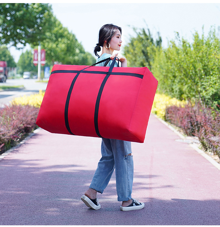 Bag Thick Waterproof Oxford Cloth Luggage Bag Large Capacity Quilt Storage Box Clothes Organizing Folders Woven Bag