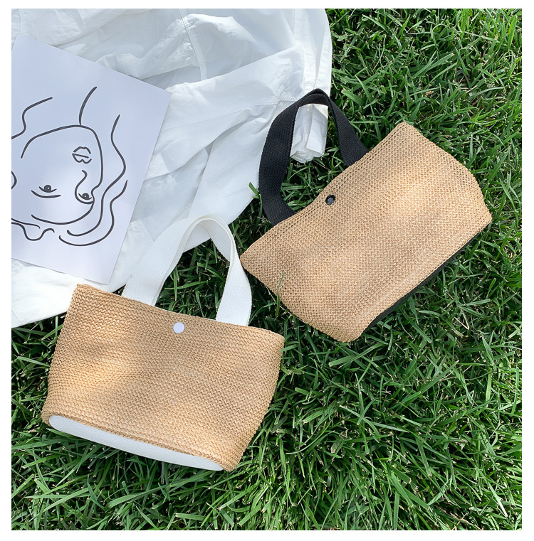 New Internet Celebrity Seaside Summer Beach Holiday Fashion Imitation Straw Woven Bag Retro Handbag Straw Bag Women New Internet Celebrity Seaside Summer Beach Holiday Fashion Imitation Straw Woven Bag Retro Handbag Straw Bag Women