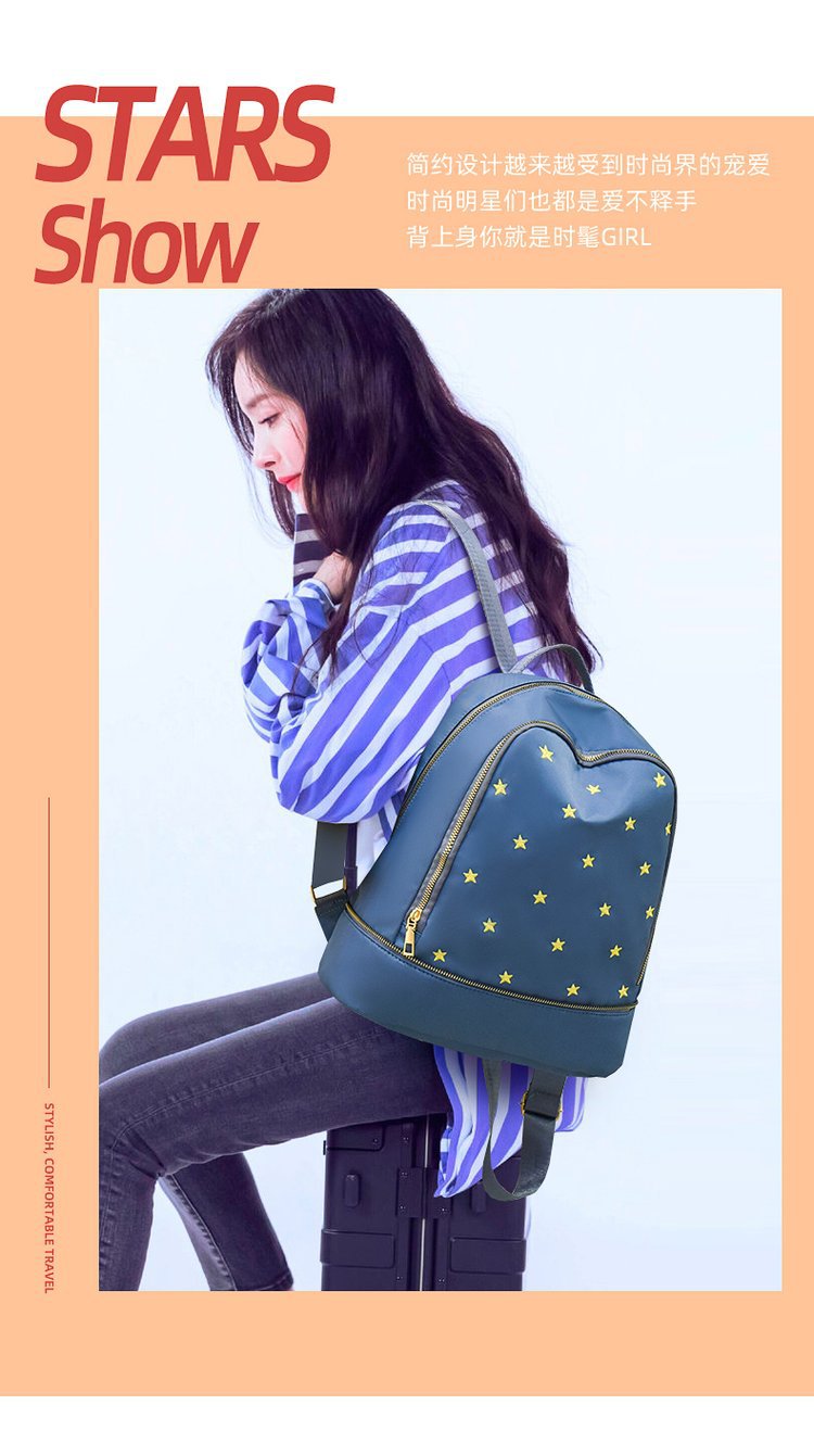 Foreign Trade Wholesale Fashion Backpack 2022 Romantic Spring New Oxford Woven Bag on Starry Sky Foreign Trade Wholesale Fashion Backpack 2022 Romantic Spring New Oxford Woven Bag on Starry Sky