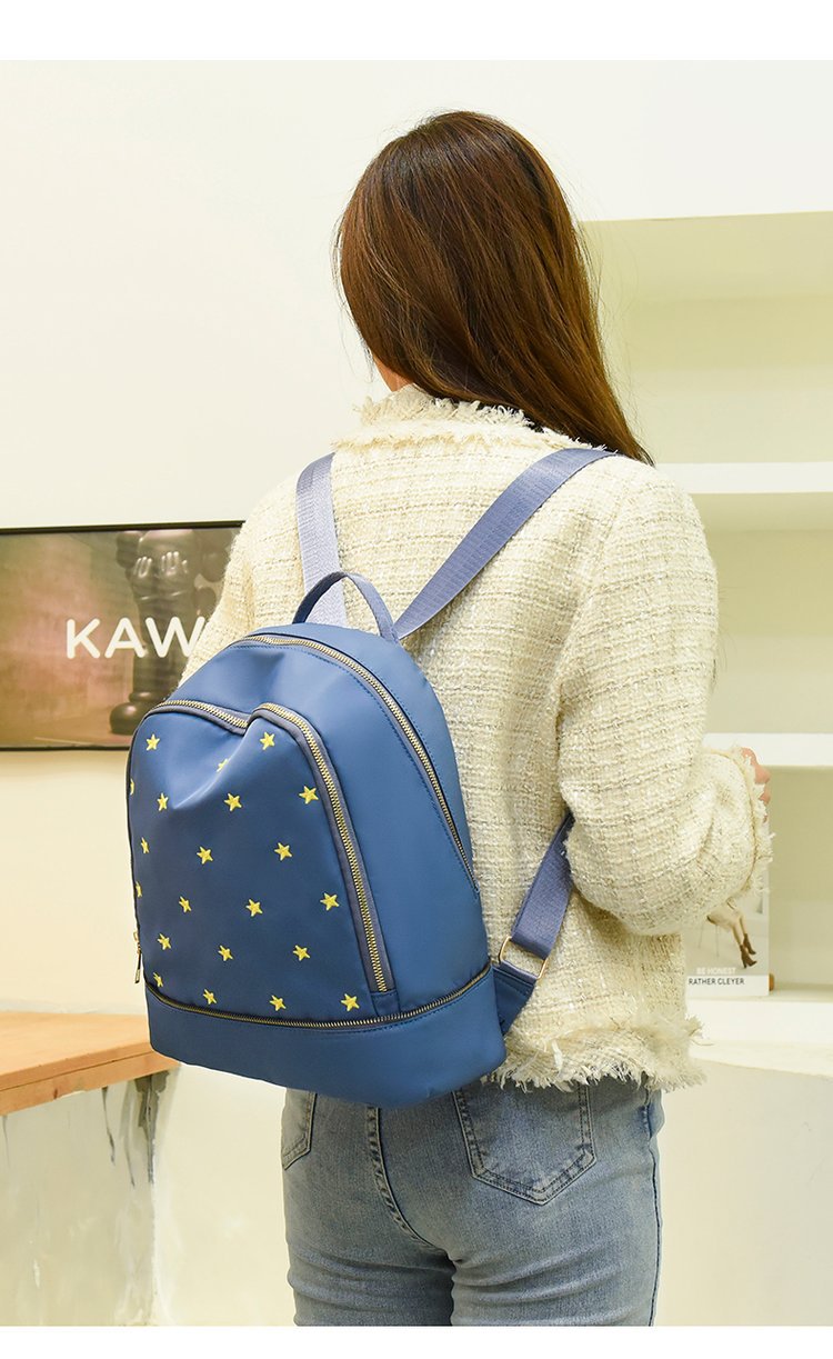 Foreign Trade Wholesale Fashion Backpack 2022 Romantic Spring New Oxford Woven Bag on Starry Sky Foreign Trade Wholesale Fashion Backpack 2022 Romantic Spring New Oxford Woven Bag on Starry Sky