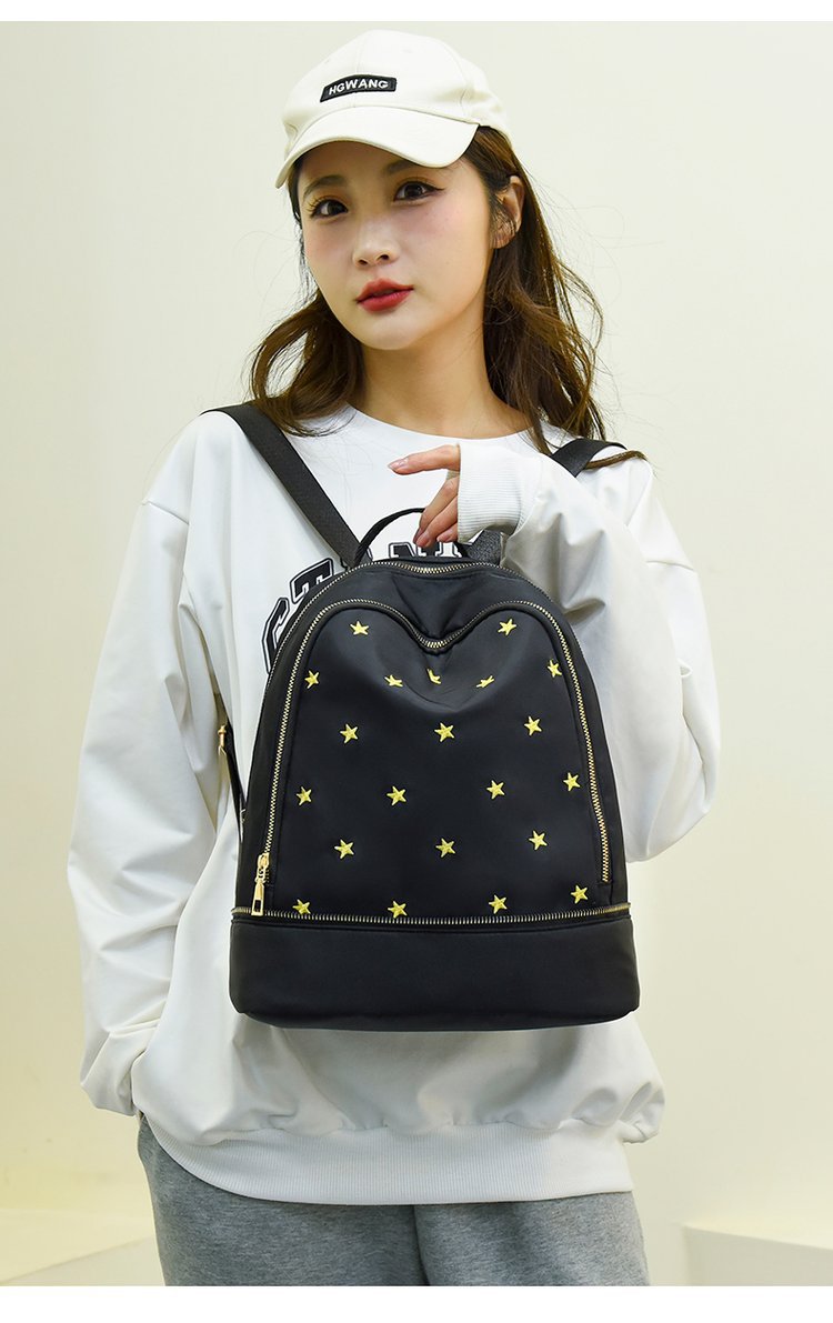 Foreign Trade Wholesale Fashion Backpack 2022 Romantic Spring New Oxford Woven Bag on Starry Sky Foreign Trade Wholesale Fashion Backpack 2022 Romantic Spring New Oxford Woven Bag on Starry Sky
