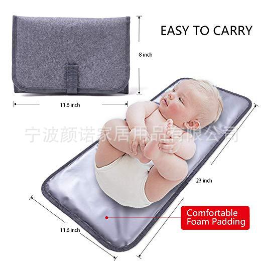 Amazon white grey cotton thread woven bag with collapsible mommy diaper with removable partition Amazon white grey cotton thread woven bag with collapsible mommy diaper with removable partition