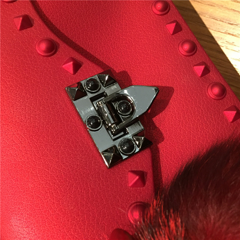 2022 European and American New Fashion Frosted and Matte PVC Gel Bag Trendy Colorful Crystals Rivet Hand-Carrying Shoulder Messenger Bag