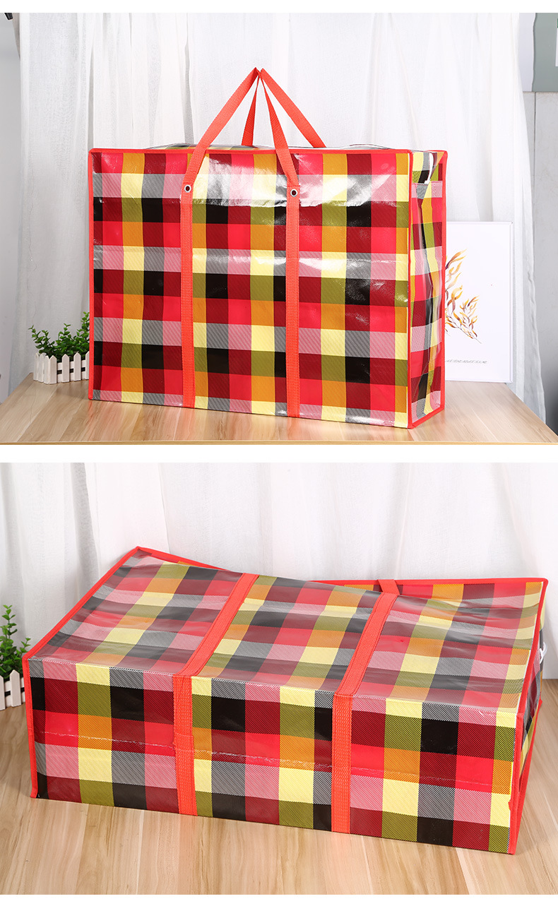 Factory Direct Sales Non-Woven Bag Printed Moving Bag Luggage Bag Non-Woven Fabric Durable Buggy Bag
