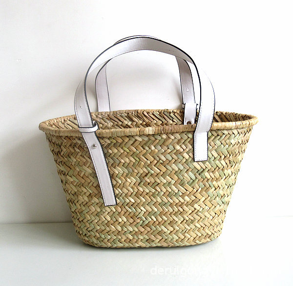  Foreign Trade Straw Bag European and American Woven Bag Rhizoma Prisma Handbag Beach Bag Vacation Photo Women's Bag