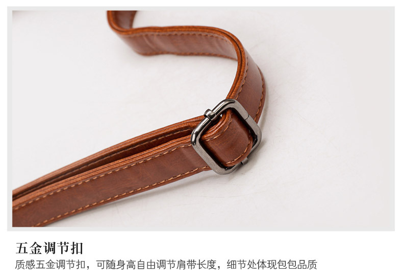 Foreign Trade New Women's Bag European and American Retro Handbag Oily Leather Rivet Women's Bag Crossbody Bag Women's Shoulder Bag One Piece Dropshipping Foreign Trade New Women's Bag European and American Retro Handbag Oily Leather Rivet Women's Bag Crossbody Bag Women's Shoulder Bag One Piece Dropshipping
