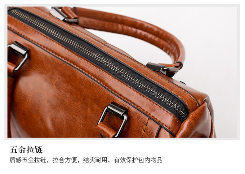 Foreign Trade New Women's Bag European and American Retro Handbag Oily Leather Rivet Women's Bag Crossbody Bag Women's Shoulder Bag One Piece Dropshipping Foreign Trade New Women's Bag European and American Retro Handbag Oily Leather Rivet Women's Bag Crossbody Bag Women's Shoulder Bag One Piece Dropshipping