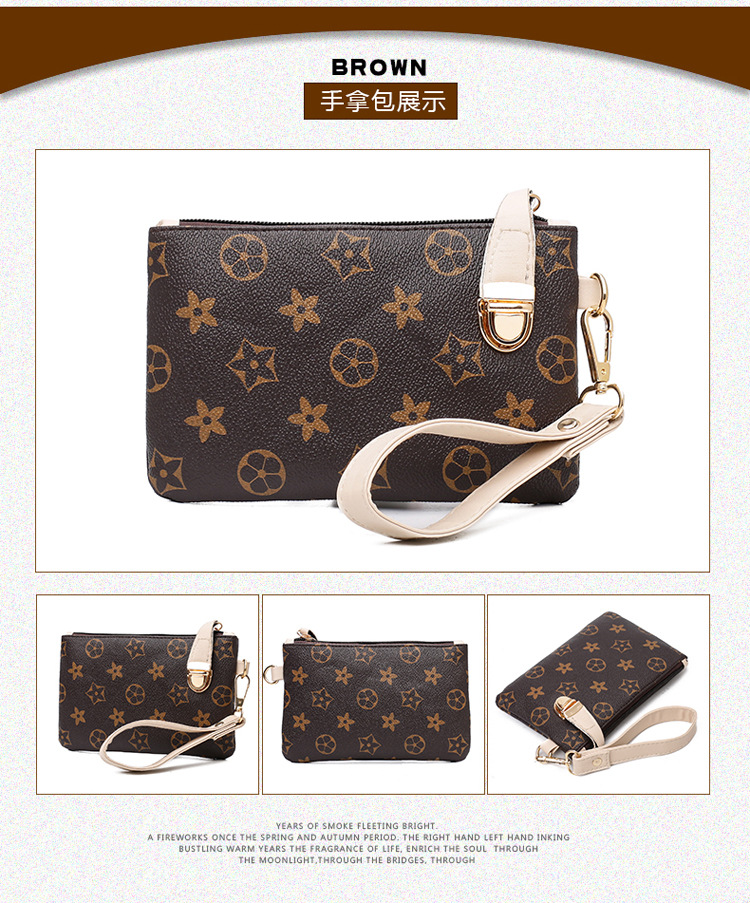 New Women's Bag Korean Fashion Four-Piece Set Mother and Child Bag Bear Rivet Women's Backpack