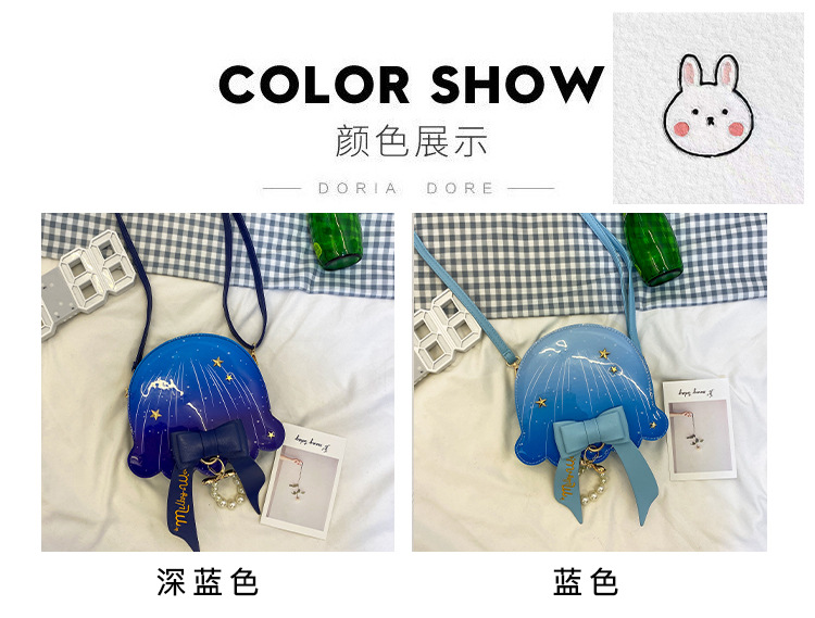 Foreign Trade New Fantasy Creative Jellyfish Shoulder Bag Pearl Bow Rivet Crossbody Bag Contrast Color Letter Women Bag Foreign Trade New Fantasy Creative Jellyfish Shoulder Bag Pearl Bow Rivet Crossbody Bag Contrast Color Letter Women Bag