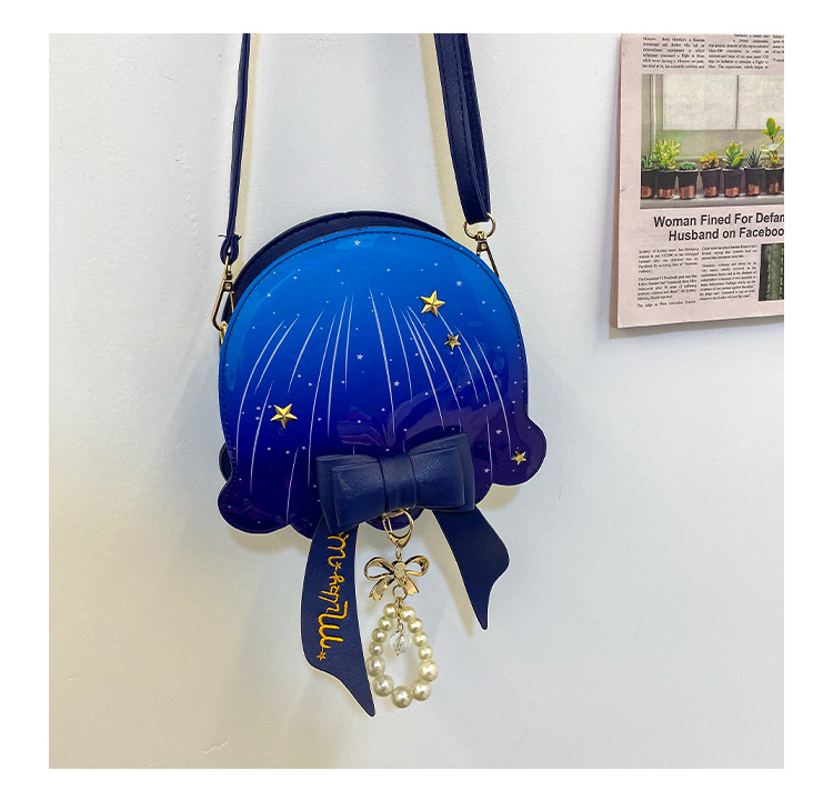Foreign Trade New Fantasy Creative Jellyfish Shoulder Bag Pearl Bow Rivet Crossbody Bag Contrast Color Letter Women Bag Foreign Trade New Fantasy Creative Jellyfish Shoulder Bag Pearl Bow Rivet Crossbody Bag Contrast Color Letter Women Bag