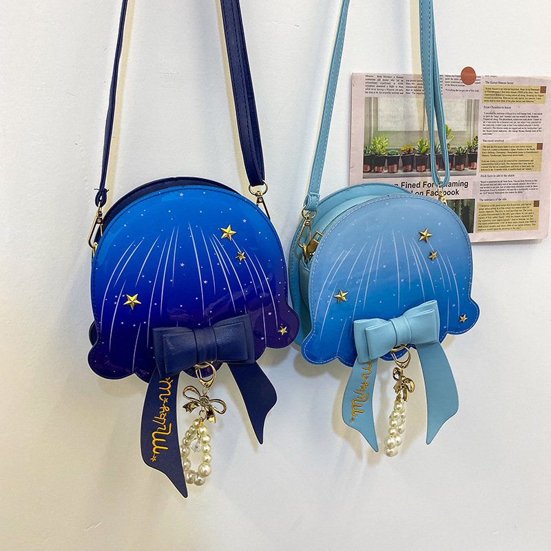 Foreign Trade New Fantasy Creative Jellyfish Shoulder Bag Pearl Bow Rivet Crossbody Bag Contrast Color Letter Women Bag Foreign Trade New Fantasy Creative Jellyfish Shoulder Bag Pearl Bow Rivet Crossbody Bag Contrast Color Letter Women Bag