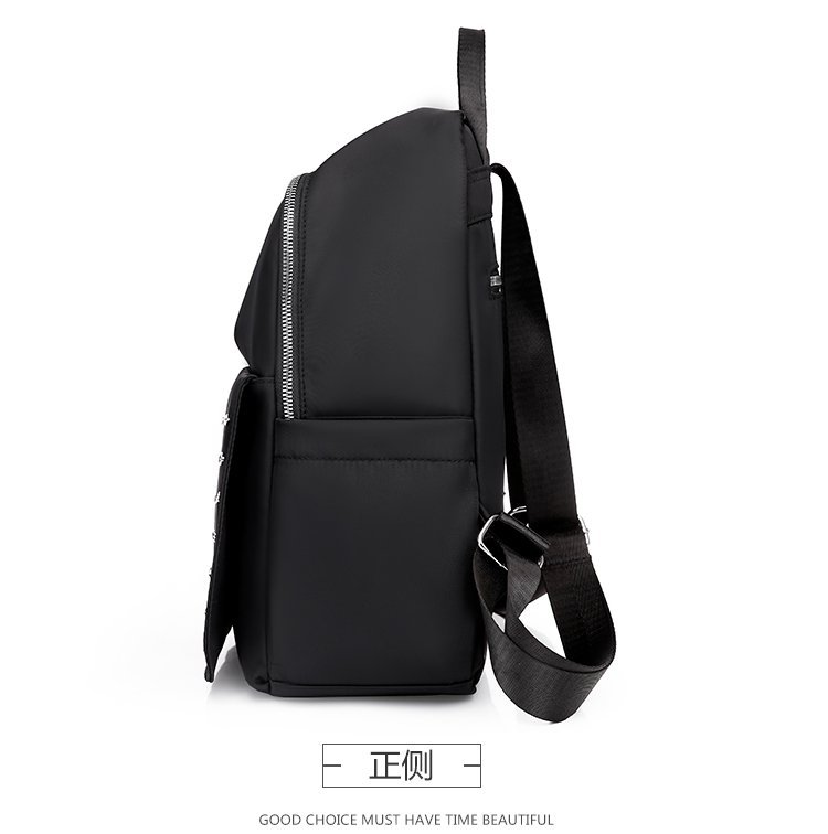 Foreign Trade Wholesale Spring and Autumn New Trendy Japanese and Korean Style Casual Temperament Sports Rivet XINGX Nylon Backpack Women's Bag Foreign Trade Wholesale Spring and Autumn New Trendy Japanese and Korean Style Casual Temperament Sports Rivet XINGX Nylon Backpack Women's Bag