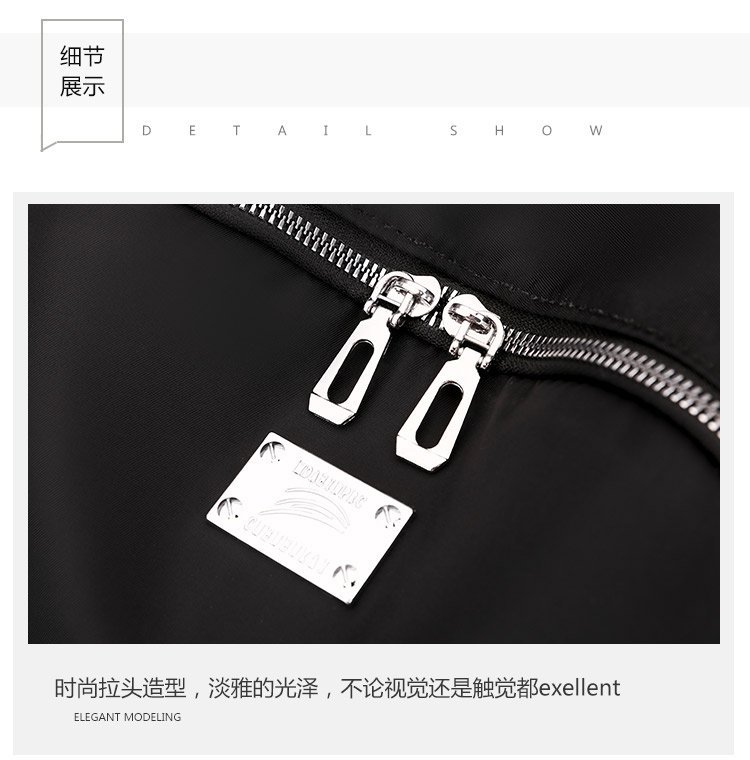Foreign Trade Wholesale Spring and Autumn New Trendy Japanese and Korean Style Casual Temperament Sports Rivet XINGX Nylon Backpack Women's Bag Foreign Trade Wholesale Spring and Autumn New Trendy Japanese and Korean Style Casual Temperament Sports Rivet XINGX Nylon Backpack Women's Bag