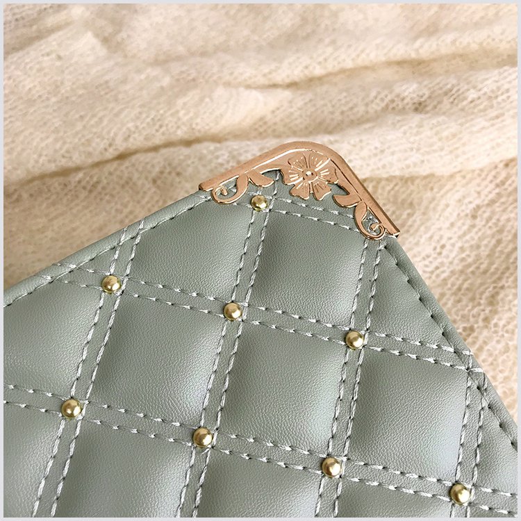 Women's Bag Chanel-Style Rhombus Chain Bag Rivet Small Bag Shoulder Bag Fashion Trendy Messenger Bag Women's Bag Chanel-Style Rhombus Chain Bag Rivet Small Bag Shoulder Bag Fashion Trendy Messenger Bag