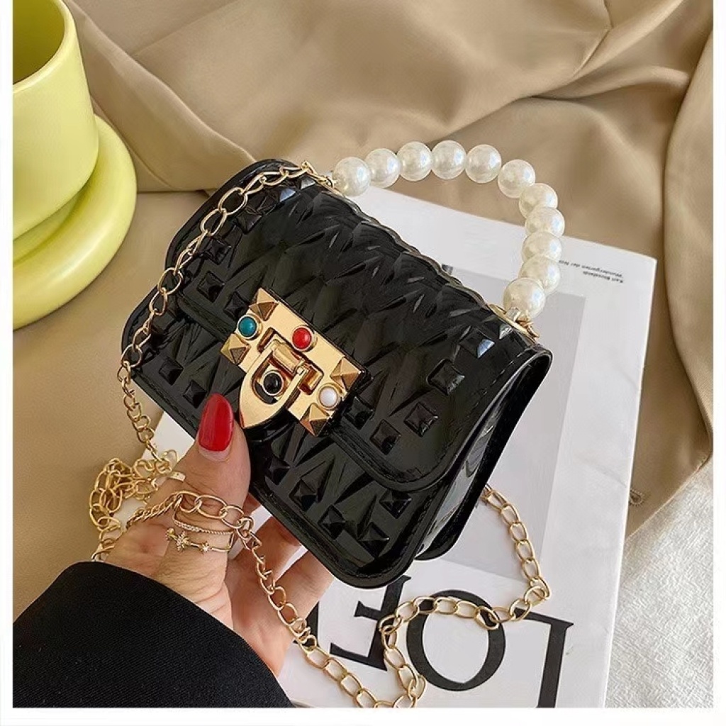 2021 Spring and Summer Hot-Selling Casual One-Shoulder Crossbody Portable Mini Small Chain Rivet Mobile Phone Bag Gel Bag 2021 Spring and Summer Hot-Selling Casual One-Shoulder Crossbody Portable Mini Small Chain Rivet Mobile Phone Bag Gel Bag