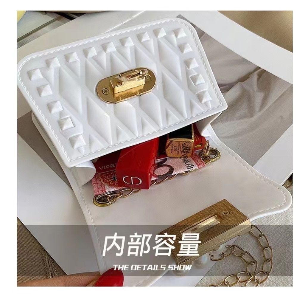 2021 Spring and Summer Hot-Selling Casual One-Shoulder Crossbody Portable Mini Small Chain Rivet Mobile Phone Bag Gel Bag 2021 Spring and Summer Hot-Selling Casual One-Shoulder Crossbody Portable Mini Small Chain Rivet Mobile Phone Bag Gel Bag