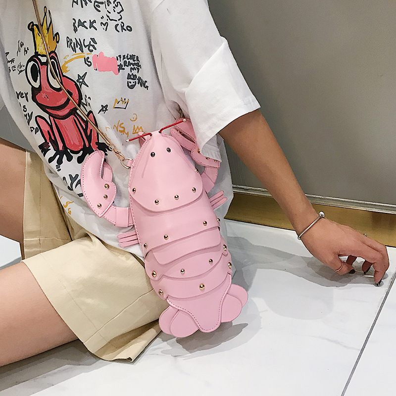 Cute Small Bag Women&#039;s 2020 New Crossbody Creative Rivet Korean Style Fashion AllMatch Funny Personality Women&#039;s Bag