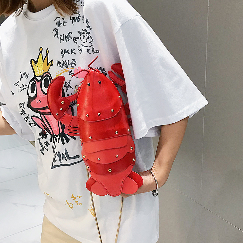 Cute Small Bag Women&#039;s 2020 New Crossbody Creative Rivet Korean Style Fashion AllMatch Funny Personality Women&#039;s Bag