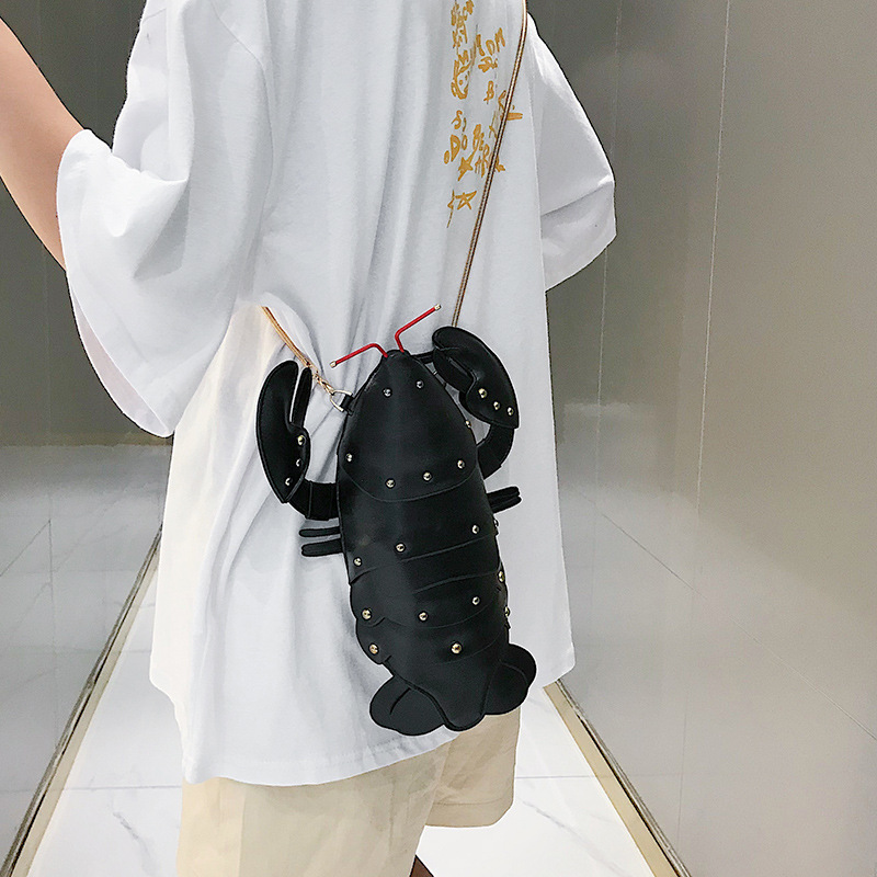 Cute Small Bag Women&#039;s 2020 New Crossbody Creative Rivet Korean Style Fashion AllMatch Funny Personality Women&#039;s Bag