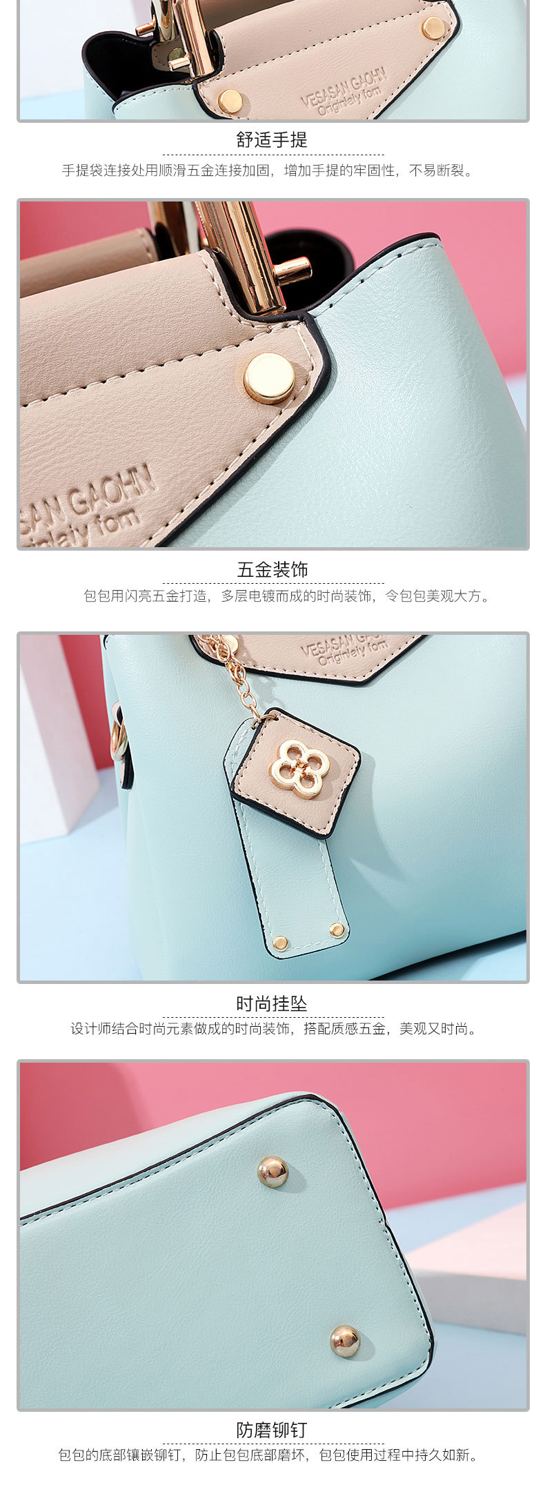 Factory Direct Sales Comes with Non-Slip Rivet High Quality PU Leather Creative Women's Shoulder Bag Sandwich Pocket Pillow Clutch Factory Direct Sales Comes with Non-Slip Rivet High Quality PU Leather Creative Women's Shoulder Bag Sandwich Pocket Pillow Clutch