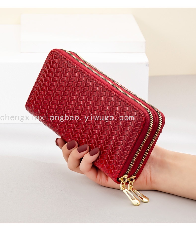 Wallet Women's Wallet Double-Pull Bag New Pu Boutique Women Bag Women's in Stock Wholesale Patent Leather Phone Bag Wallet Women's Wallet Double-Pull Bag New Pu Boutique Women Bag Women's in Stock Wholesale Patent Leather Phone Bag