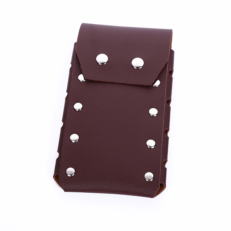 New waist man vertical mobile phone bag thin fashion rivet bag foreign trade lady versatile mobile phone bag manufacturers wholesale