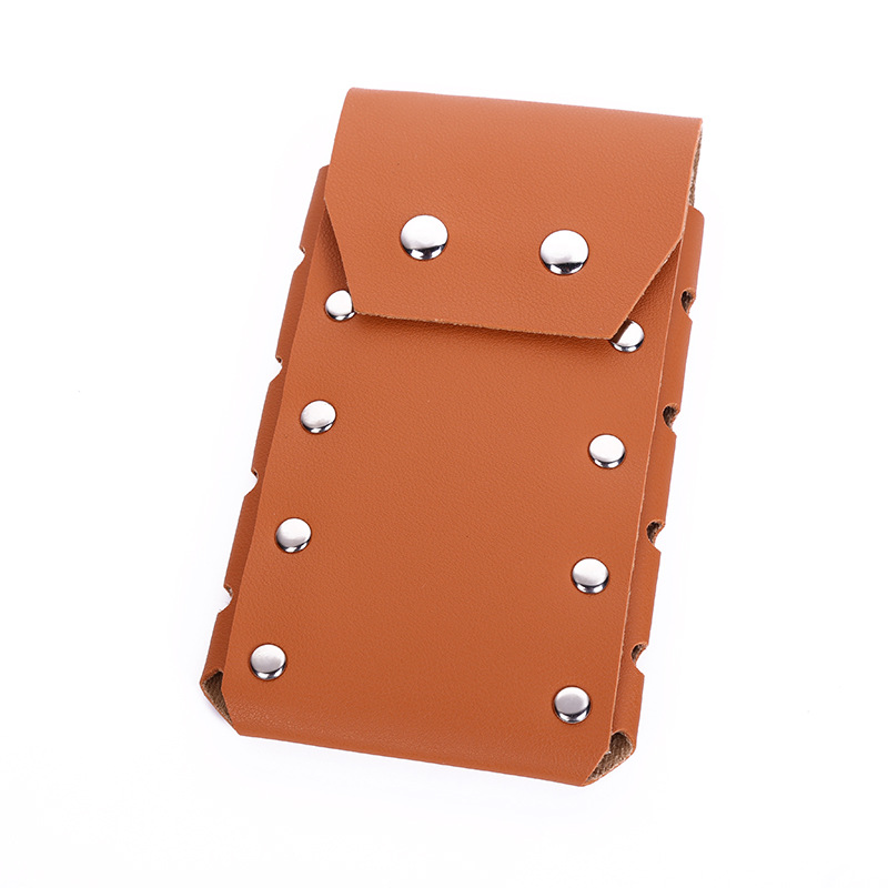 New waist man vertical mobile phone bag thin fashion rivet bag foreign trade lady versatile mobile phone bag manufacturers wholesale