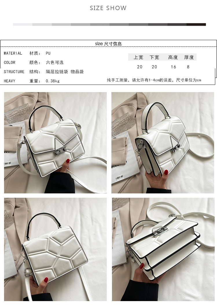 Style Crossbody Small Bag Women's Chain Women's Bag Small Square Bag Shoulder Rivet Bag Decorated with a Snake's Head