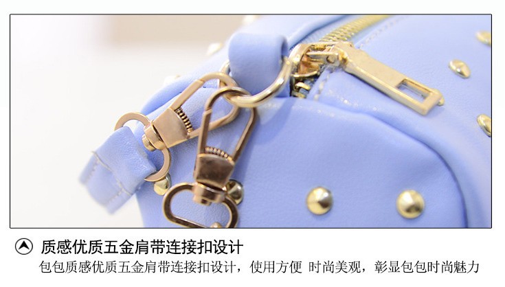  new Korean women bag chain fashion trend of PU bag rivet bag shoulder Messenger bag
