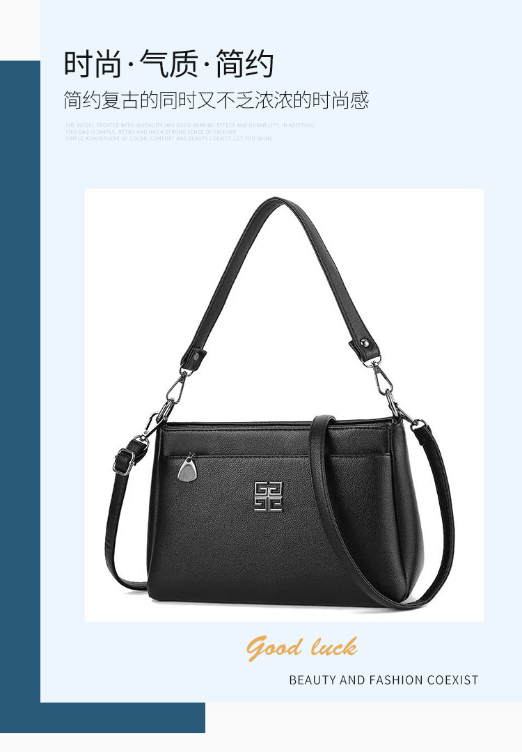 Women's Bag 2021 New Korean Style Spring and Summer Handbag Stylish Graceful Simple Shoulder Messenger Bag in Stock Wholesale