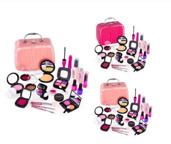 Cross-Border Makeup Set Children Play House Simulation Cosmetics Girl Princess Makeup Toys Beauty Bag in Stock