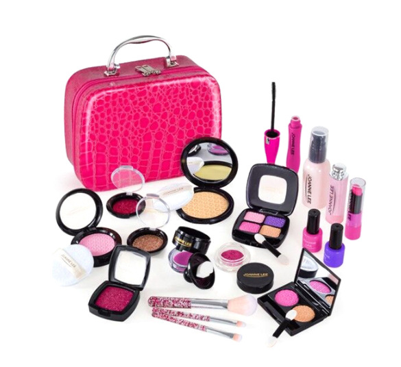 Cross-Border Makeup Set Children Play House Simulation Cosmetics Girl Princess Makeup Toys Beauty Bag in Stock