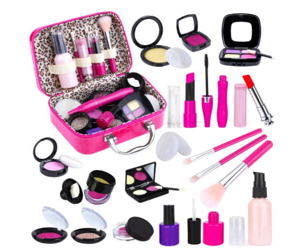 Cross-Border Makeup Set Children Play House Simulation Cosmetics Girl Princess Makeup Toys Beauty Bag in Stock