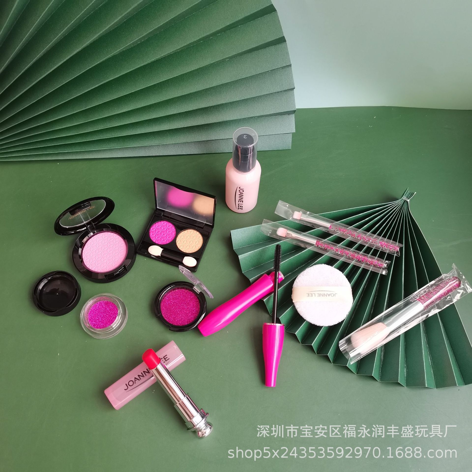 Cross-Border Makeup Set Children Play House Simulation Cosmetics Girl Princess Makeup Toys Beauty Bag in Stock