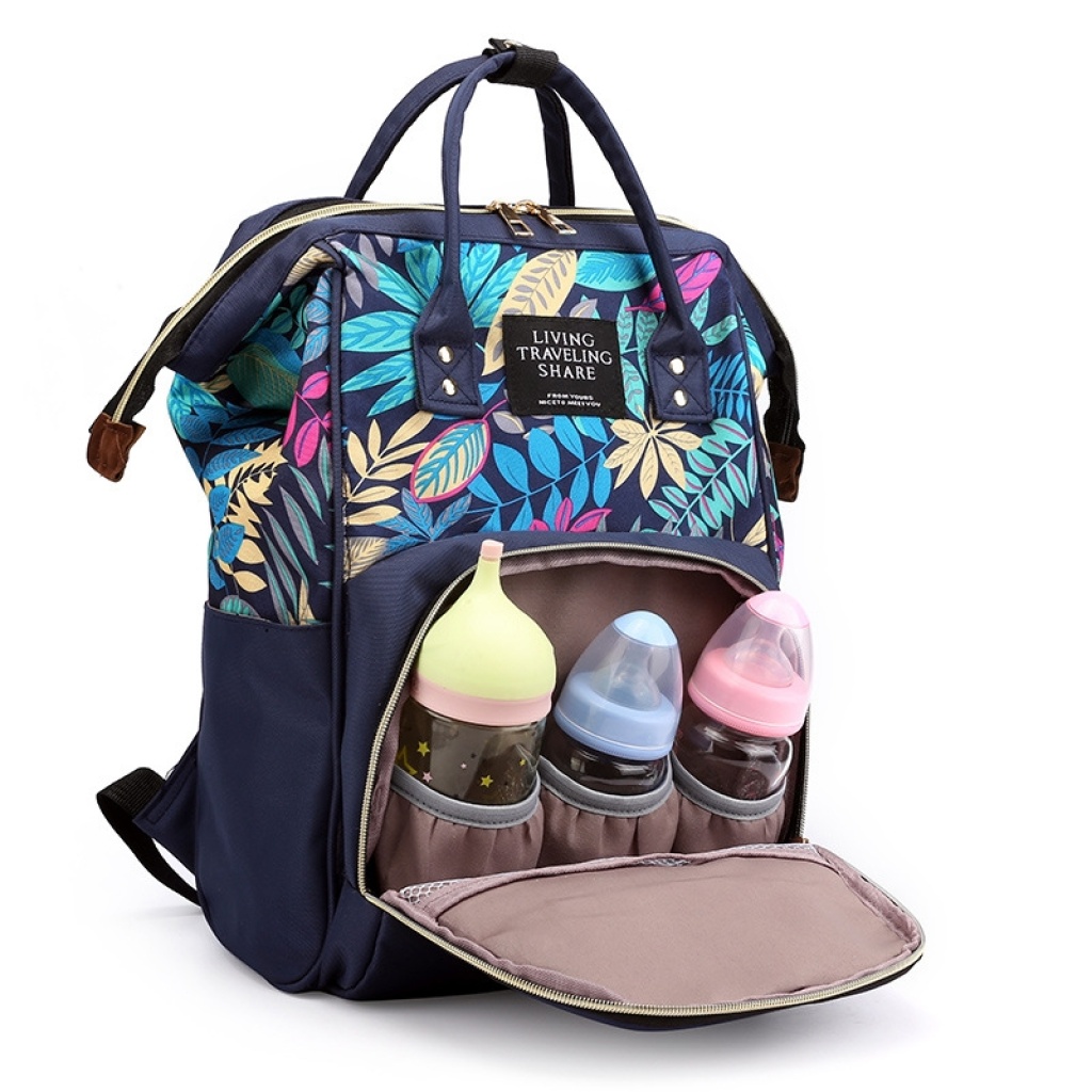 New Korean Style Trendy Printing Mummy Backpack Outdoor Leisure All-Match Multi-Functional Backpack Oxford Cloth Bag in Stock