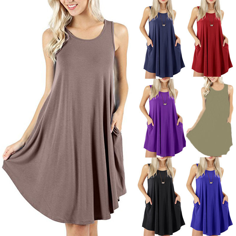 Amazon Summer 2019 hot style casual Sleeveless bag vest and T-shirt selection in big Swing across borders in stock