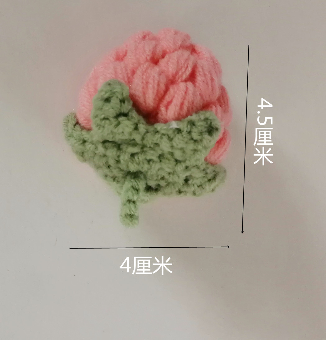Crocheted Wool Cute Strawberry Small Flower Pendant Berry Worry Bag Keychain Car Hanging Ornaments New Products in Stock