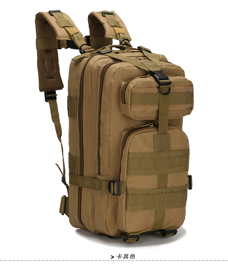Factory in Stock Wholesale Military Fans Combat Bag Outdoor Sports Hiking Bag 30L Oxford Waterproof Camouflage 3P Backpack