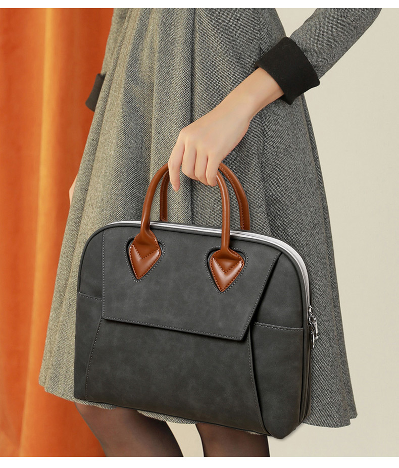 New Business Computer Bag Portable Shoulder Notebook Bag Large Capacity Waterproof Briefcase in Stock
