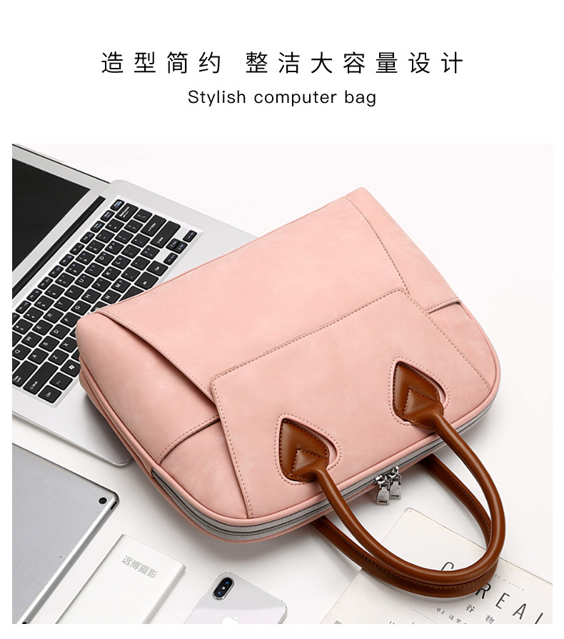 New Business Computer Bag Portable Shoulder Notebook Bag Large Capacity Waterproof Briefcase in Stock