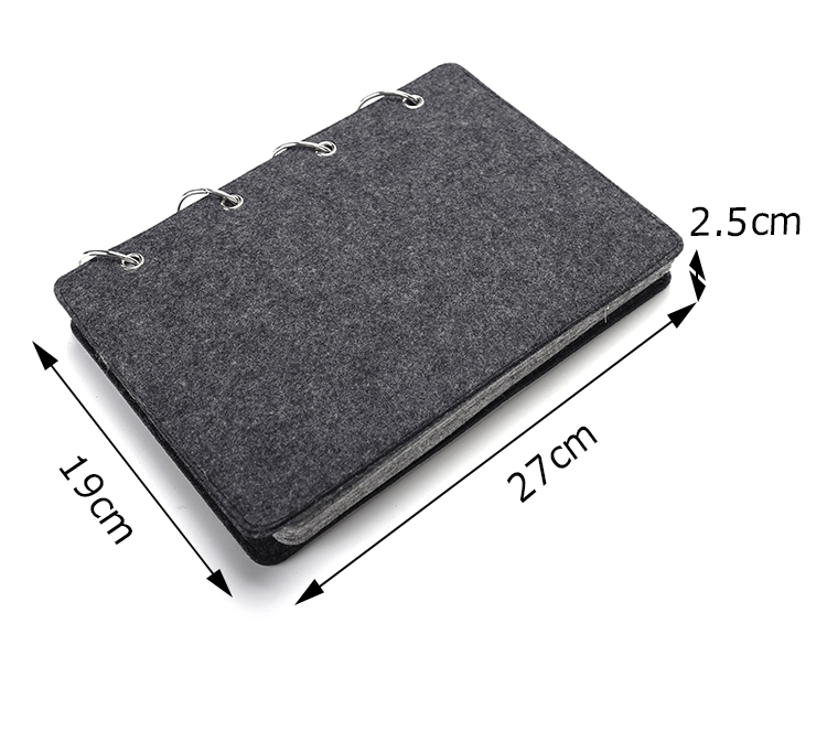 Felt Jewelry Book Earring Ring Storage Book Necklace Multi-Layer Jewelry Display Bag Factory in Stock Customizable