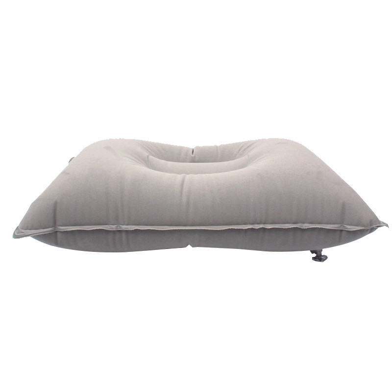 Pillow Large Thick Flocking Square Camping Sleeping Bag Pillow Lunch Break Cushion Folding Travel Pillow in Stock