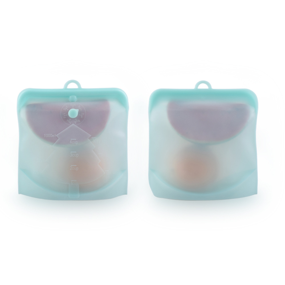 Kitchen food grade silica gel bag vacuum food packaging ziplock bag stock frozen food storage bag