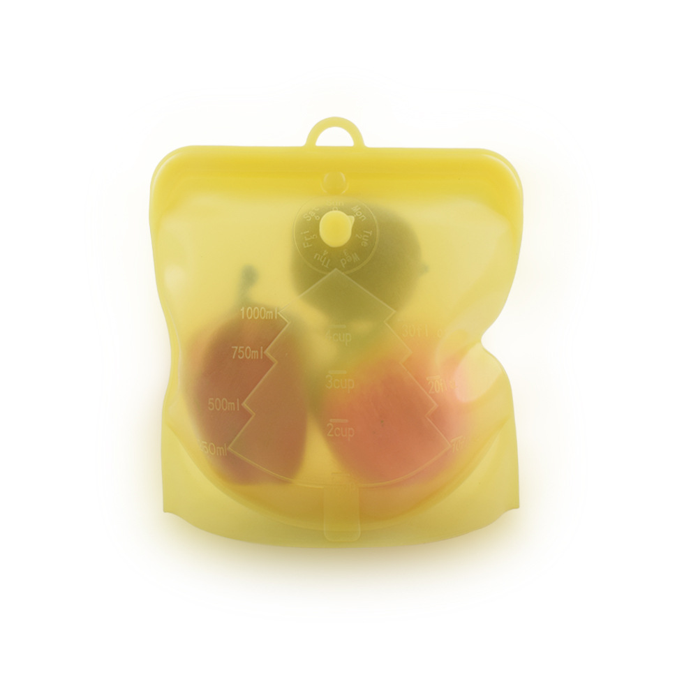 Kitchen food grade silica gel bag vacuum food packaging ziplock bag stock frozen food storage bag