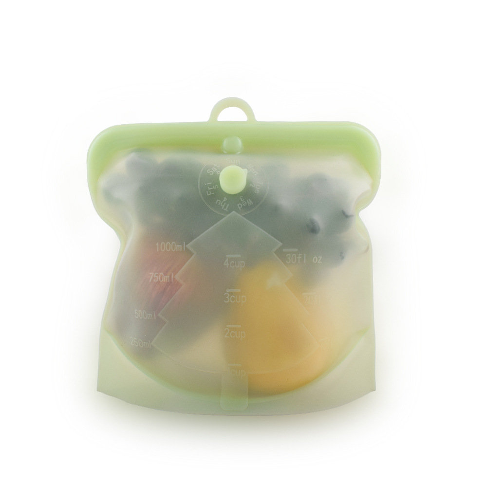 Kitchen food grade silica gel bag vacuum food packaging ziplock bag stock frozen food storage bag